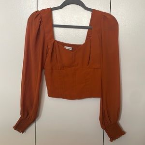 Orange blouse
